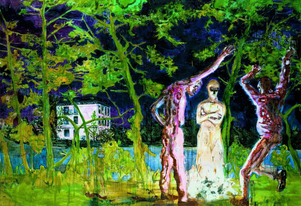 Daniel Richter, Billard um halbzehn, 2001, Lackfarbe, Öl auf Leinwand, Kunsthalle zu Kiel © VG Bild-Kunst, Bonn 2026, Foto: Foto-Renard, Kiel